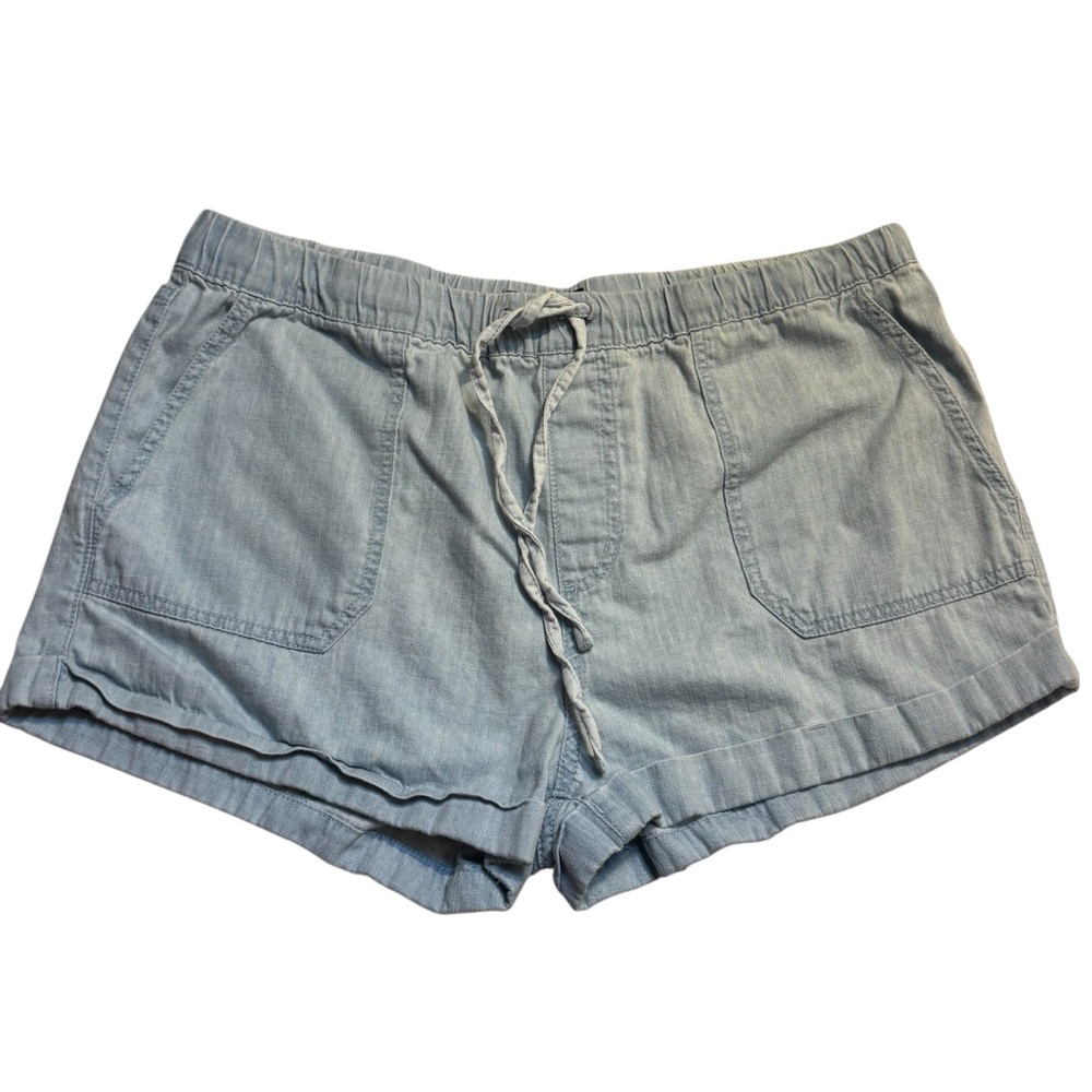 Volcom Shorts Large Light Blue Chambray True to This Denim 100% Cotton Comfy